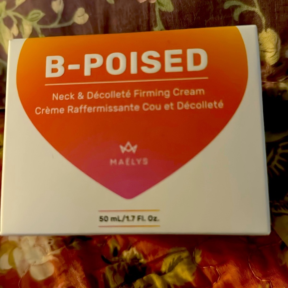 BNIB.. new never opened..MAELYS B-POISED neck & decollate firming cream.